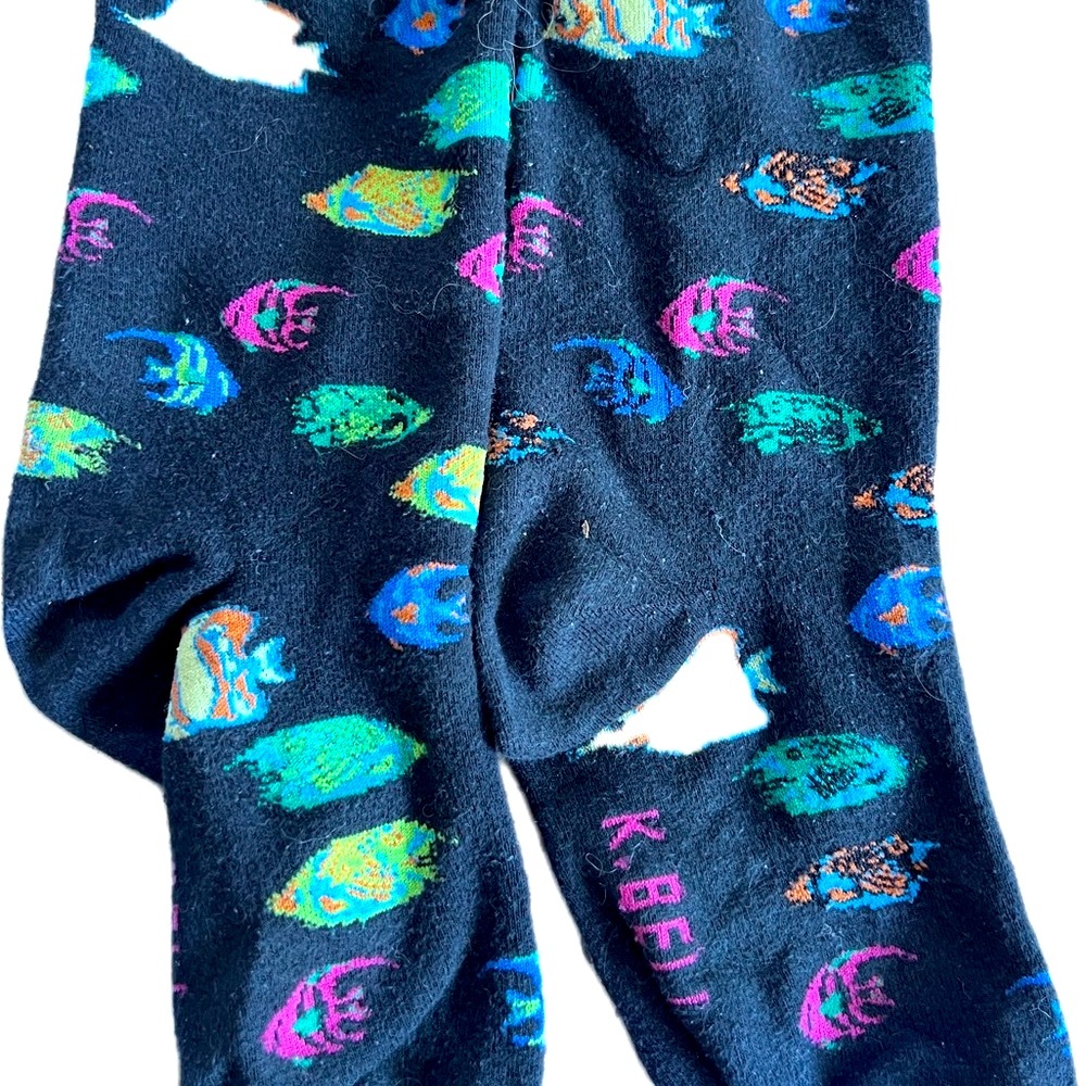 K. Bell Colorful Fish Patterned Socks - Picture 3 of 3